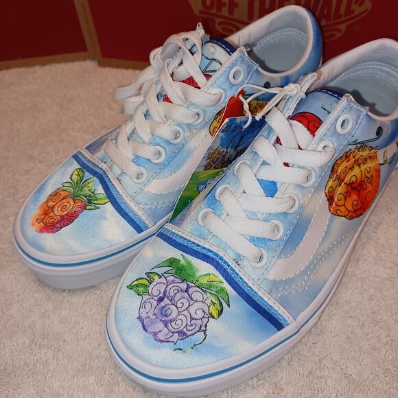 Vans Men's 3.5/Women's 5 One Piece x Old Skool 'Devil Fruit' VN0007NT7WM - Picture 8 of 13